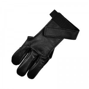 Elong Outdoor 42FT03  Finger Glove For Recurve Bow Black Color Archery Shooting Finger Protection