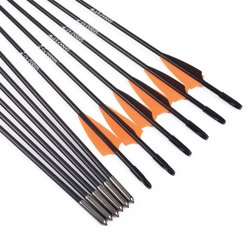 Fiberglass arrow for beginner archers