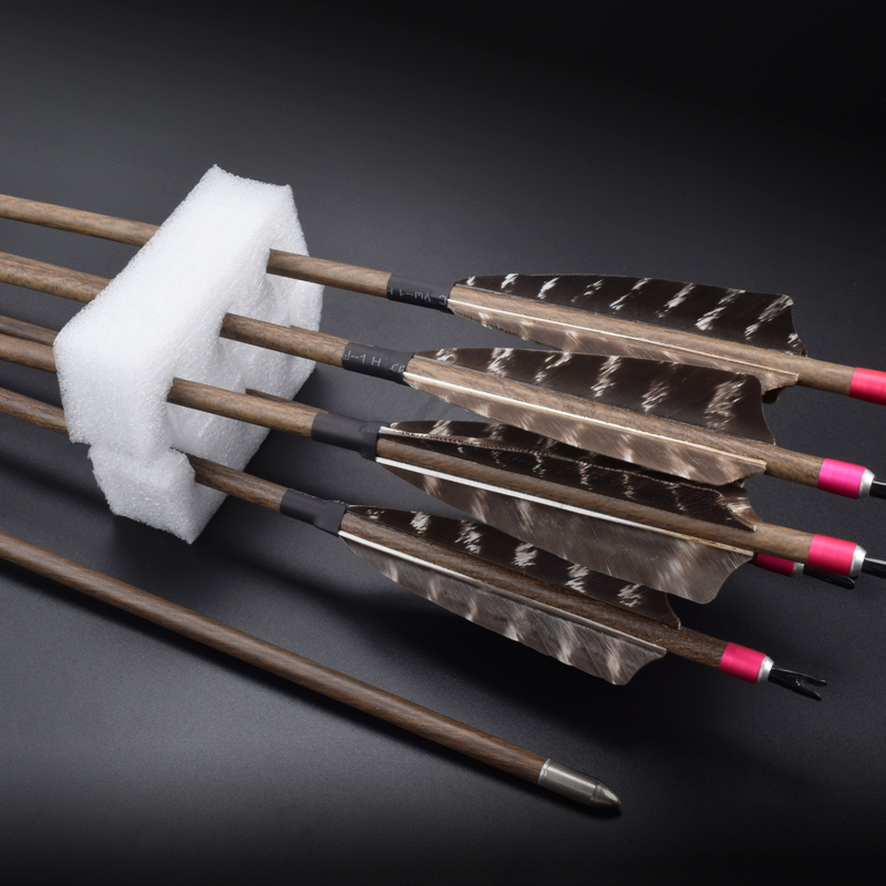 Wood camo carbon arrows for archers