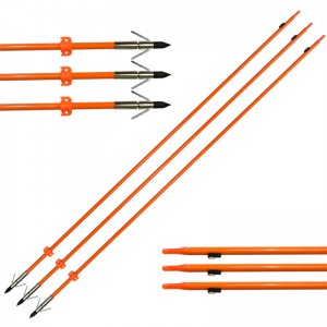 110021-OG Elong Outdoor OD8mm 32inch Bowfishing Arrow Fiberglass Shaft Archery Fishing Using