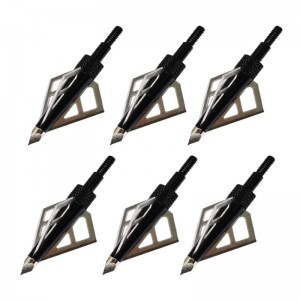 NIKA Archery 15B028  3 Blade 100 Grain  Broadheads For Archery Crossbow Bolt Arrows Screw Tips Hunting