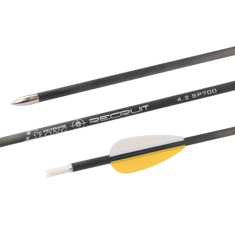 Elong Outdoor 110322 ID4.2mm SP700 Carbon Fiber Arrow Archery Recurve Bow Shooting