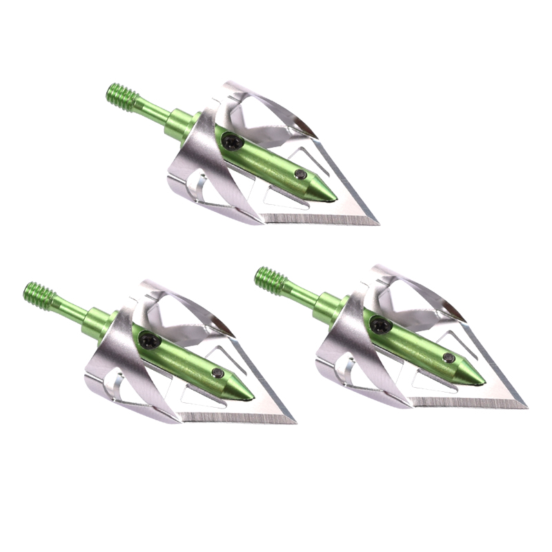NIKA Archery 15B025  100 Grain Broadheads Archery Crossbow Bolt Hunting Crossbow Arrow Tips Hunt