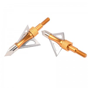 NIKA Archery 15B030  100 Grain Stainless Steel Broadheads Archery Crossbow Bolt Hunting