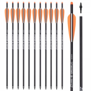 Elong Outdoor 114494 ID7.62mm 16inch Rollfiberglass Bolt TPU Vanes Archery Shooting Using