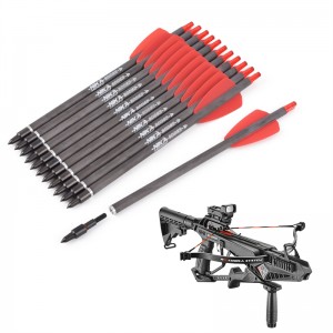Nika Archery 113167-02 ID6.2mm 7.5inch Carbon Fiber Crossbow Bolts Plastic Nock Archery Shooting COBRA SYSTEM ADDER/R9/RX
