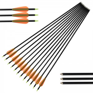 Elong Outdoor 111412 26inch ID6mm Fiberglass Arrow TPU Vanes  Archery Shooting Using