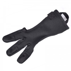 Elong Outdoor 42FT08 Finger Glove Nylon Hand-crafted Archery Shooting Glove Finger Protection