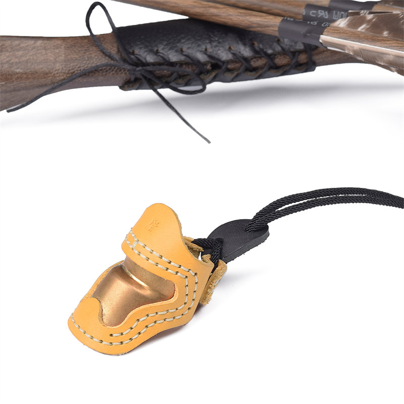 Elong Outdoor 420029 S Size Archery Thumb ArmorTraditional Handmade Thumb Finger Protector Archery Thumb Ring