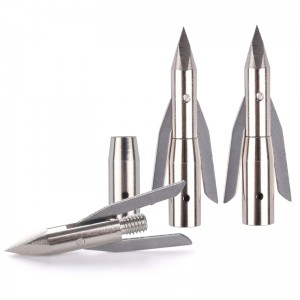 NIKA Archery 151042 287 Grain 3 Blades Broadhead With Stainless Steel Blades Crossbow Hunting Arrowheads