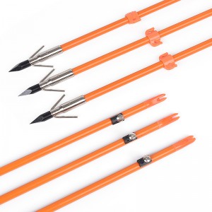 110021-05 Elong Outdoor OD8mm 32inch Fiberglass Shaft Bowfishing Arrow Archery Fishing Equipment