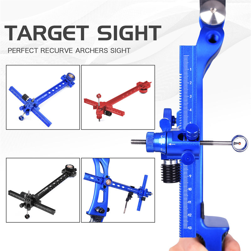 Elongarrow 260007 Archery Recurve Bow Target Shooting Aluminum Material  Recurve Bow Sight