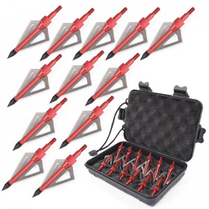 Elongarrow 15B005 100grain broadhead arrow hunting tips screw arrow broadheads