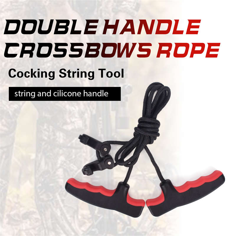 Crossbow rope cocking for crossbow hunter