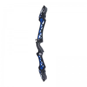 210080-10 25inches Black&Blue Color ILF Recurve bow riser