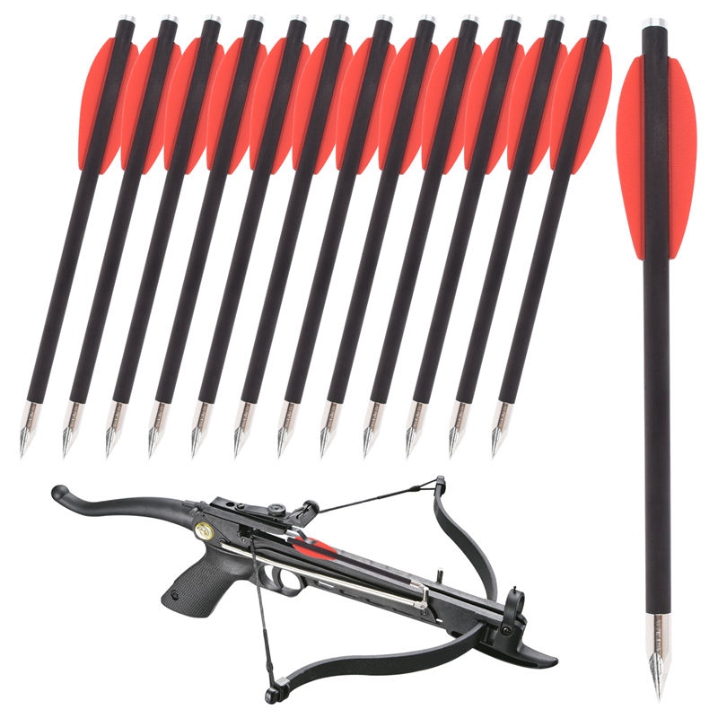 Carbon arrow bolts for pistol crossbow