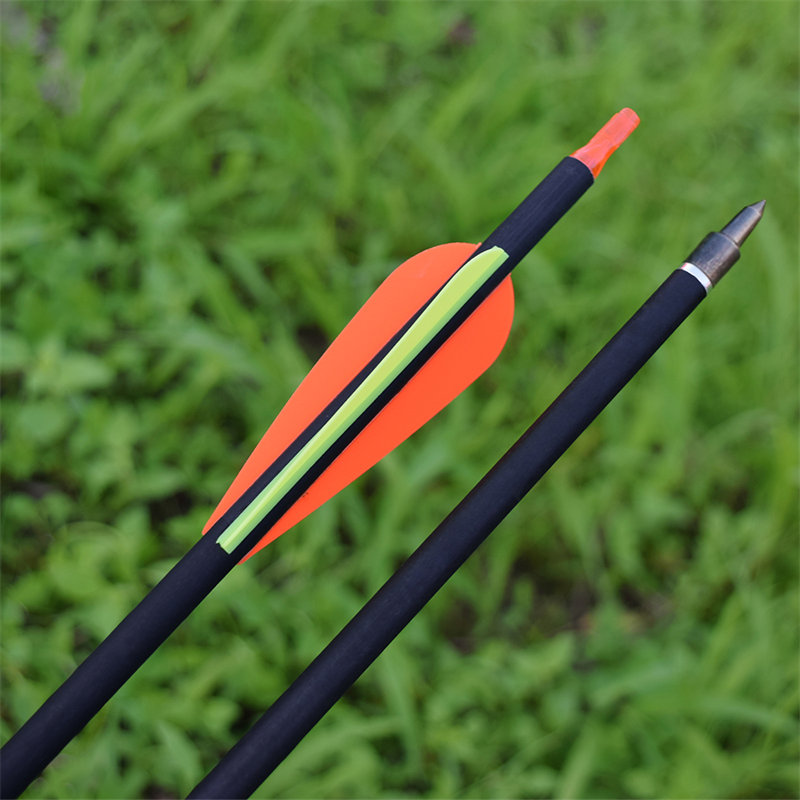 Archery target shooting arrows