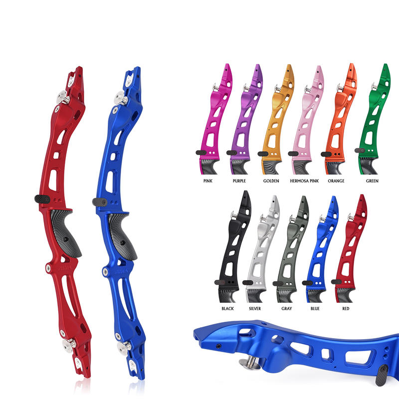 Recurve bow risers for archers