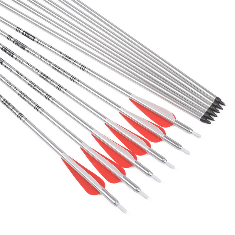 Aluminum arrows for shooting exercise