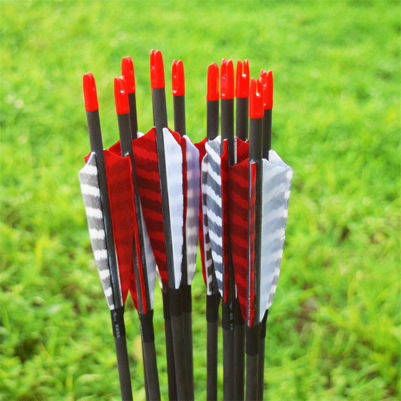 Carbon arrows for traditional bow archers