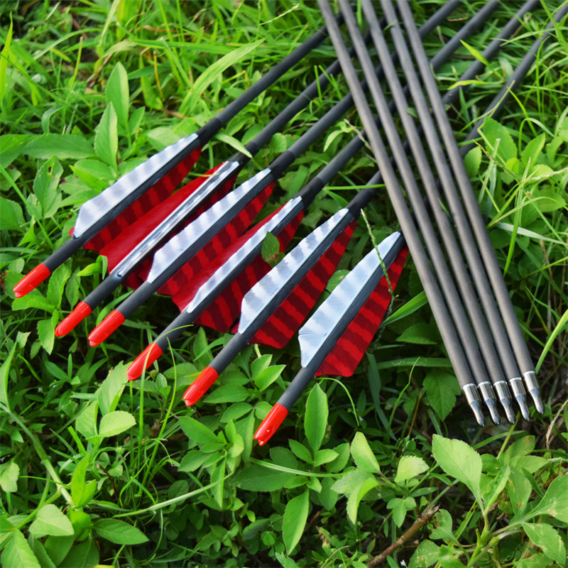 Carbon fiber arrows for traditional bow archers