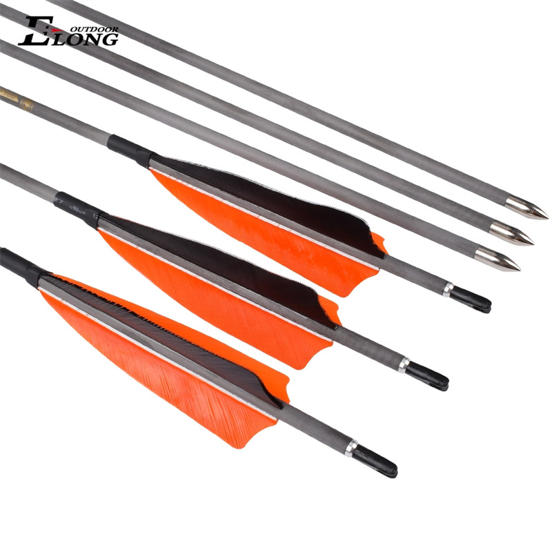 Carbon arrows for traditional bow archers shooting